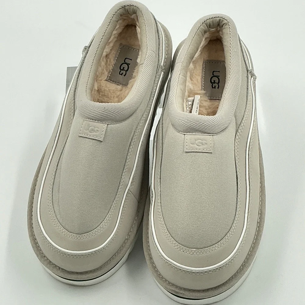 UGG Mens Size 9 Tasman Hybrid Slipper Sneakers SLIP ON Taupe NEW Cali Wave $137